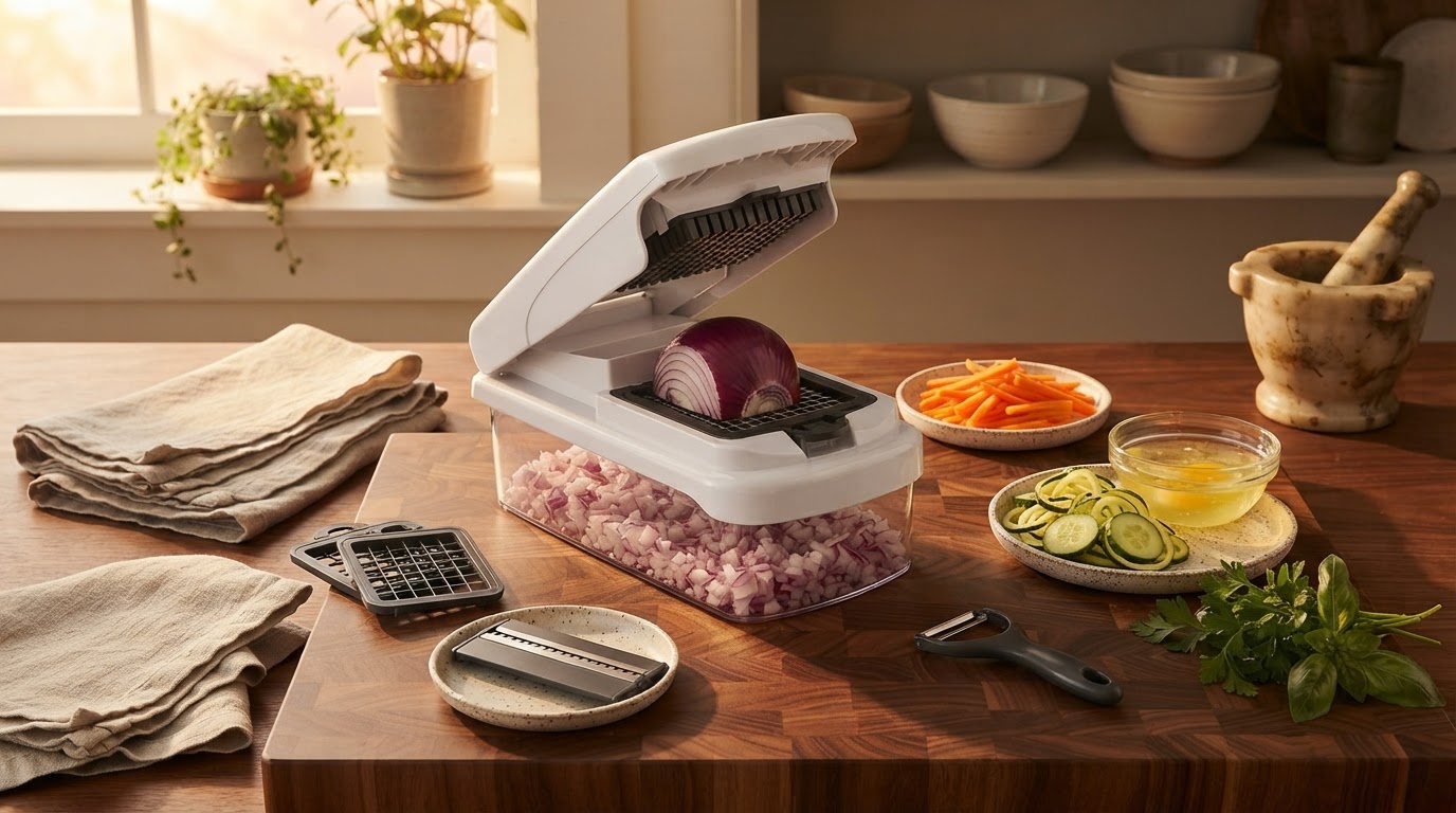 How does the Vegetable Chopper Set of 15 improve meal prep?