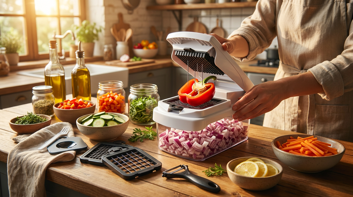 Meal Prepping Guide: 15-in-1 Vegetable Chopper Saves Time