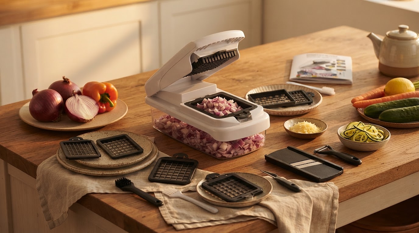 What defines a multi functional Vegetable Chopper Set of 15?