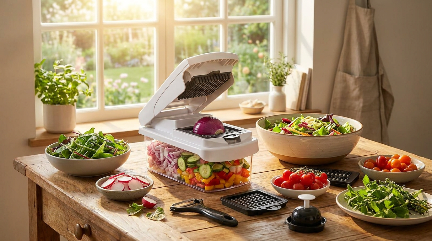 Spring Salad Sensations: Master Fresh Meals with Our 15-in-1 Chopper