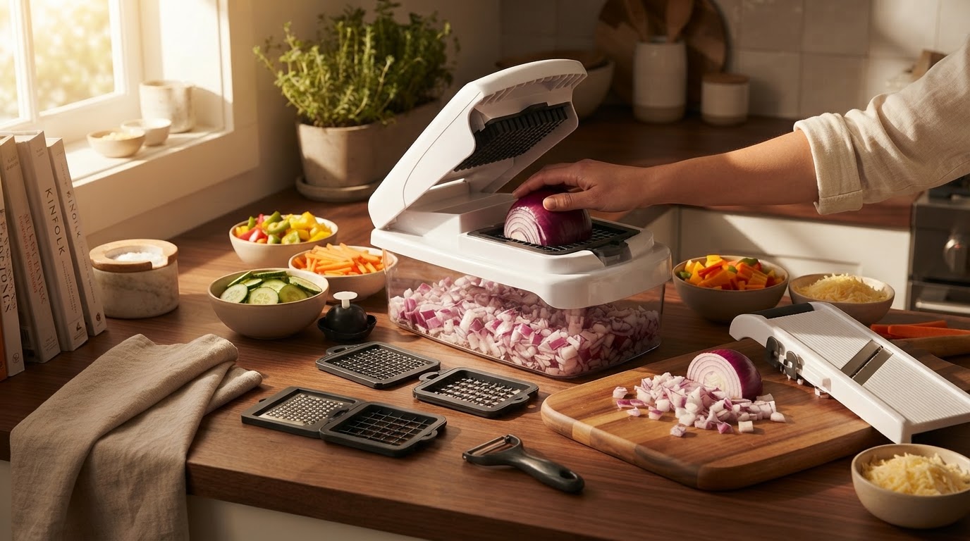 Does the Vegetable Chopper Set of 15 Replace a Mandoline?