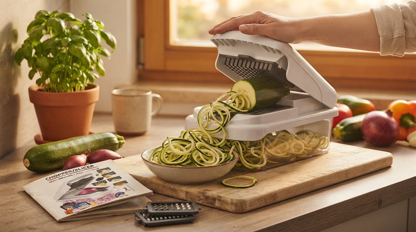 How does the Vegetable Chopper Set of 15 handle zoodles?