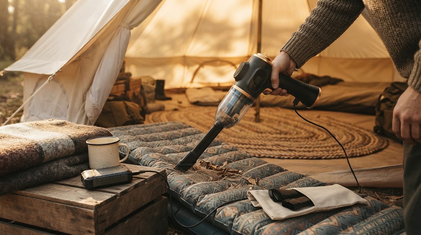 Is the 6-in-1 Portable Vacuum effective for camping gear?