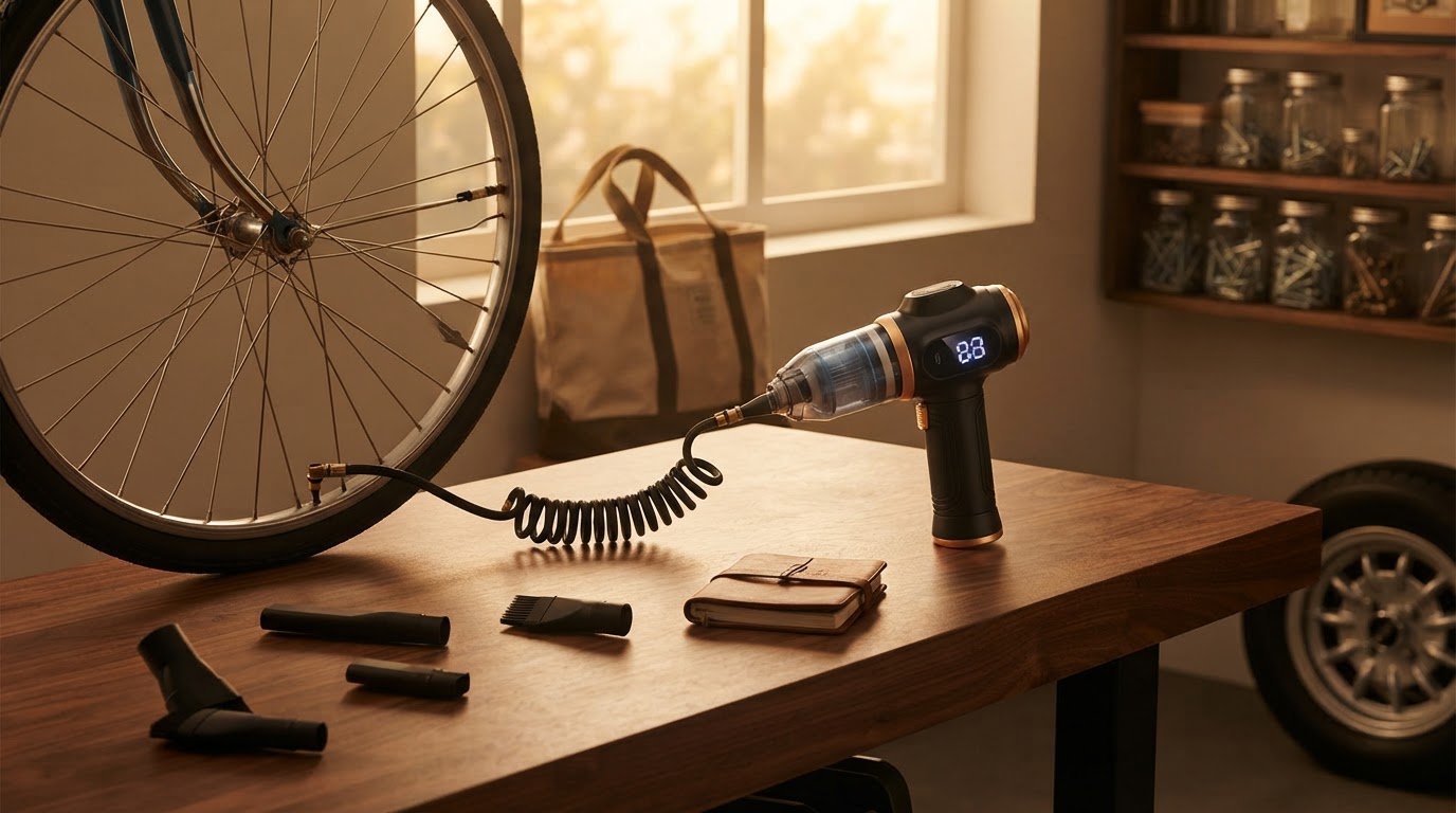 Does the 6-in-1 Portable Vacuum replace a tire inflator?