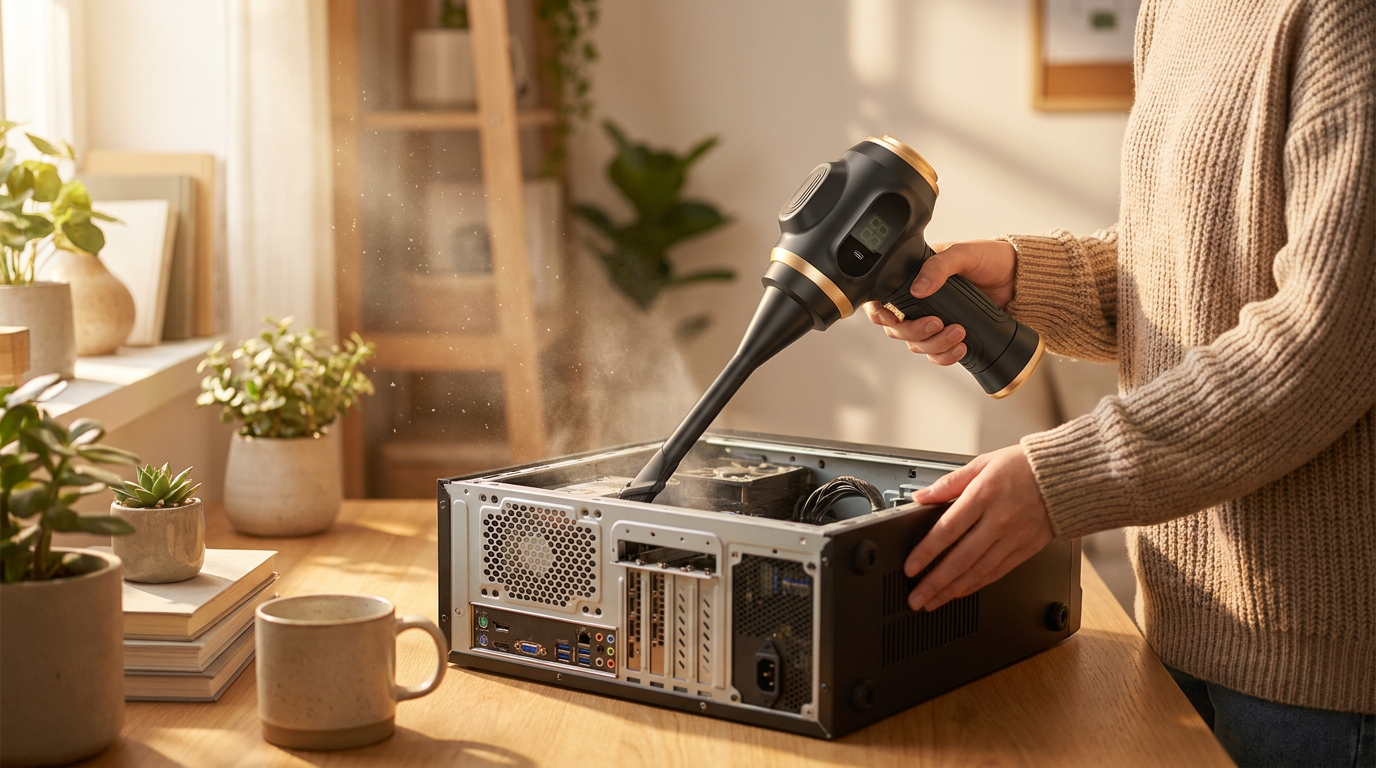 Is the 6-in-1 Portable Vacuum safe for PC cleaning?