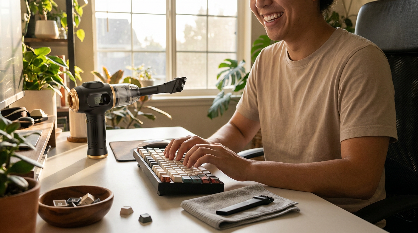 Safely Clean Your Mechanical Keyboard with a 6-in-1 Vacuum