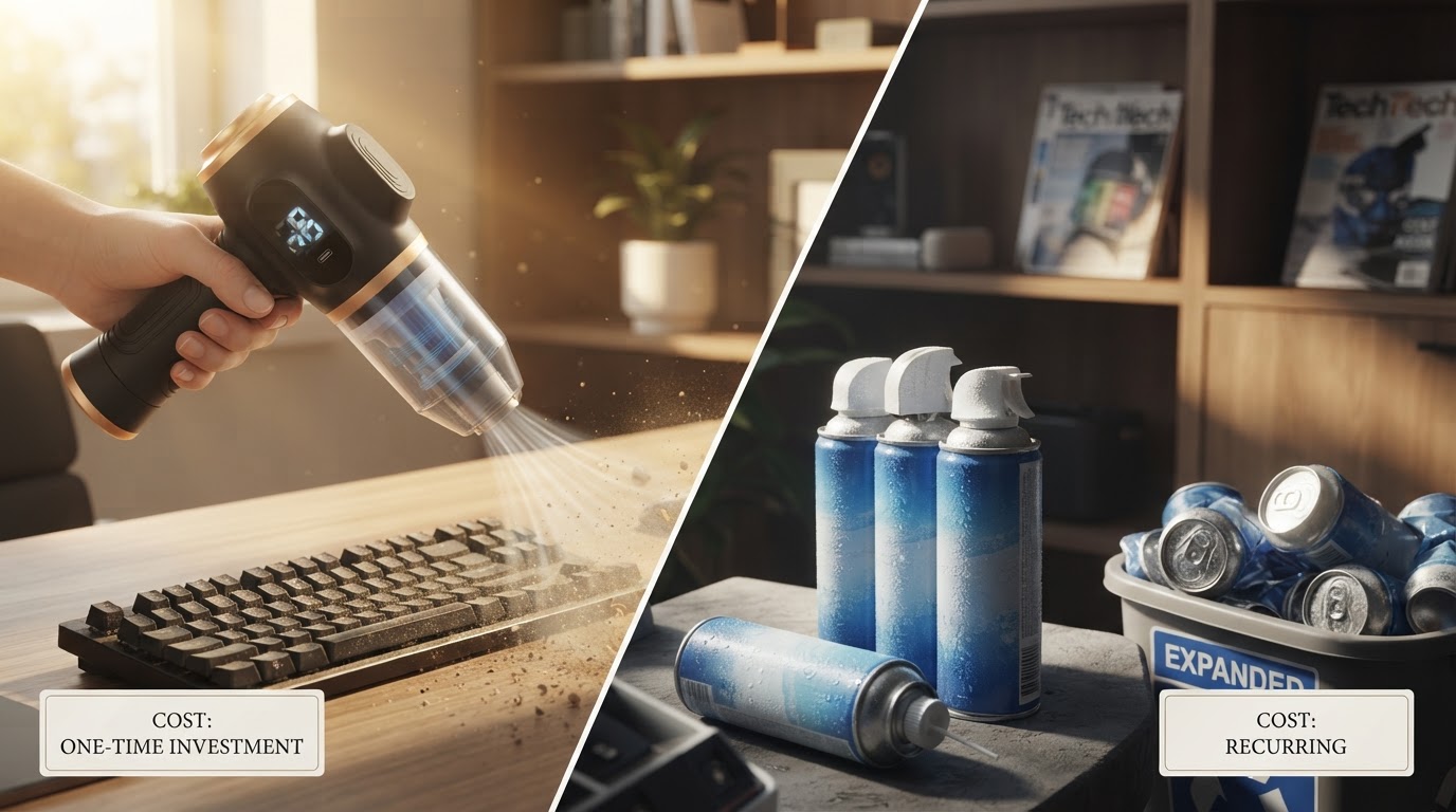 Why 6-in-1 Portable Vacuum Replaces Canned Air Dusters