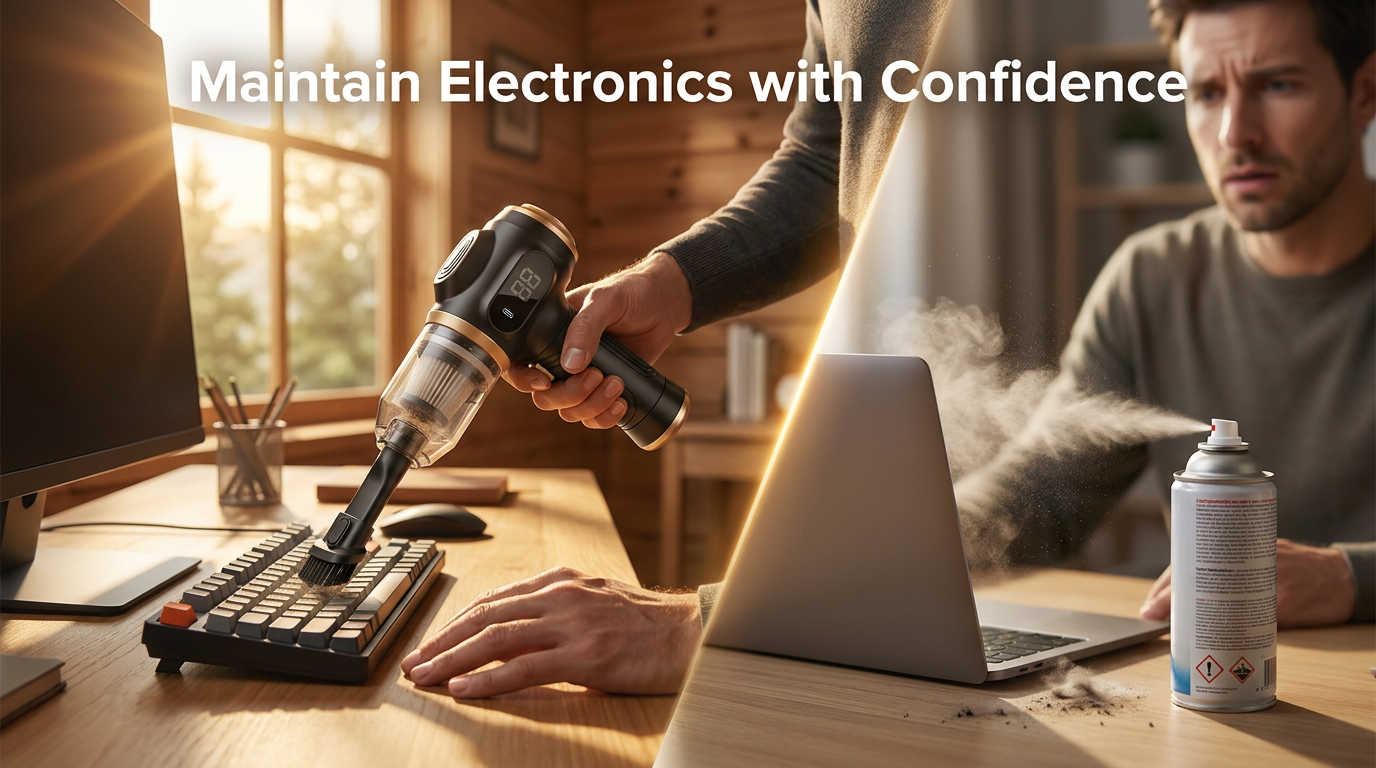 Why the 6-in-1 Portable Vacuum Beats Compressed Air for Electronics