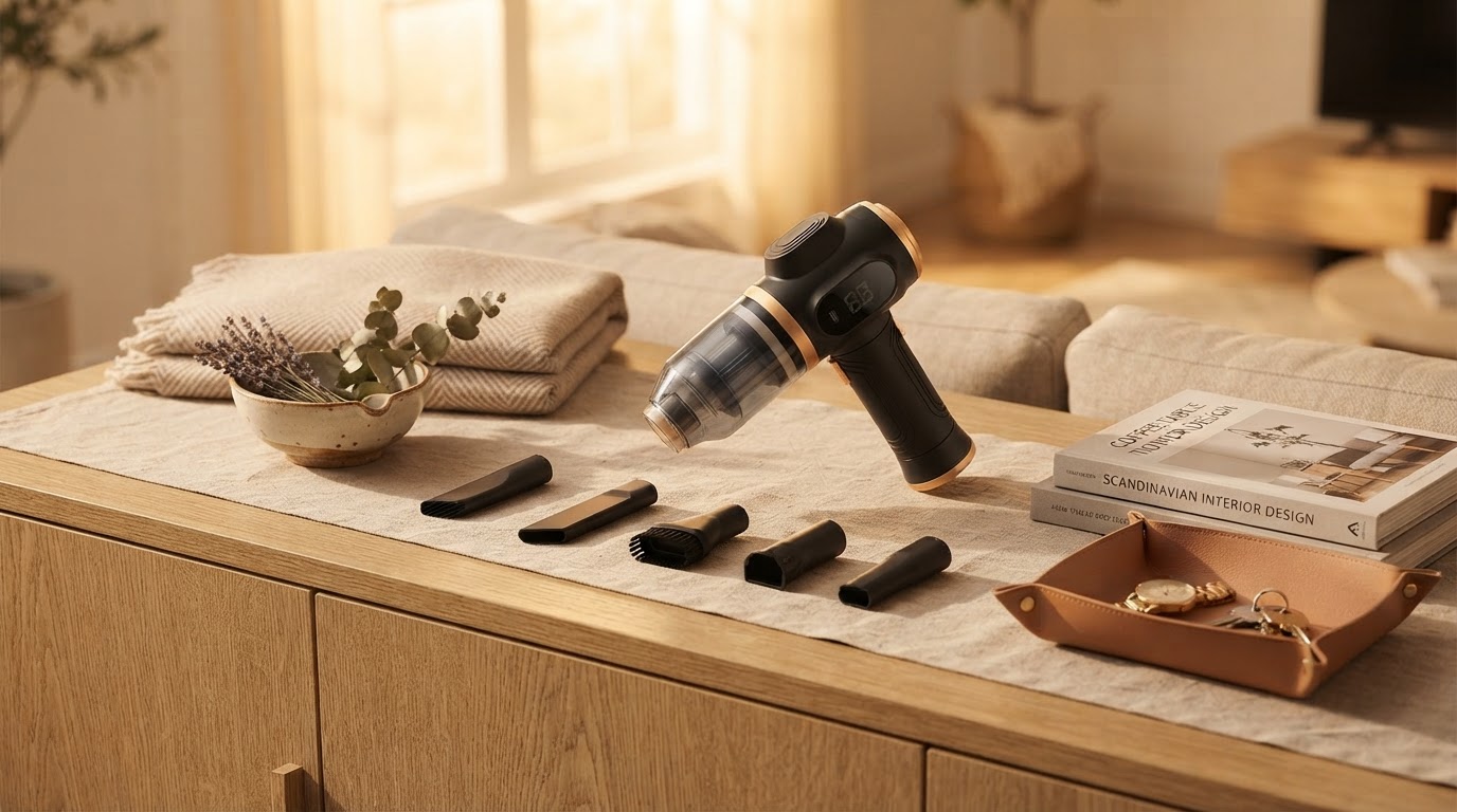 Maintaining Clean Surfaces with the 6-in-1 Portable Vacuum