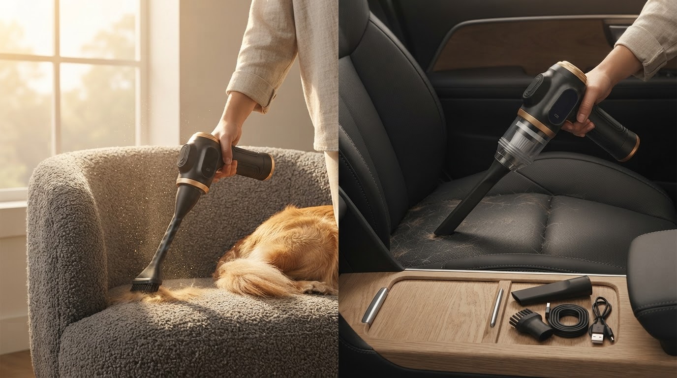 Managing Pet Hair with the 6-in-1 Portable Vacuum