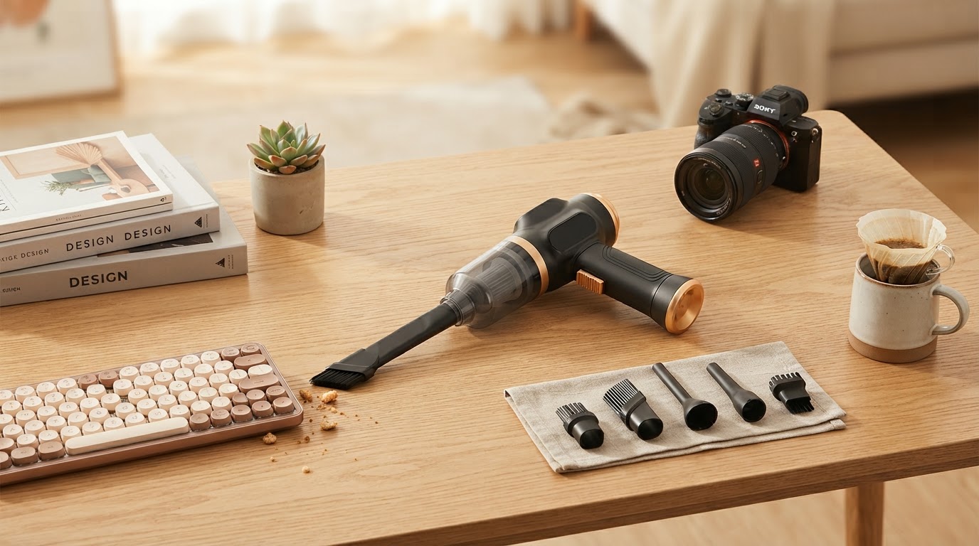 Maintaining Clean Surfaces with the 6-in-1 Portable Vacuum