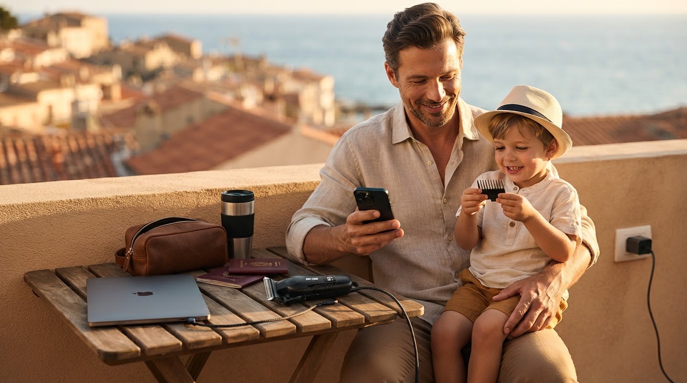 How to Charge a Men Electric Shaver via USB-C for Travel?