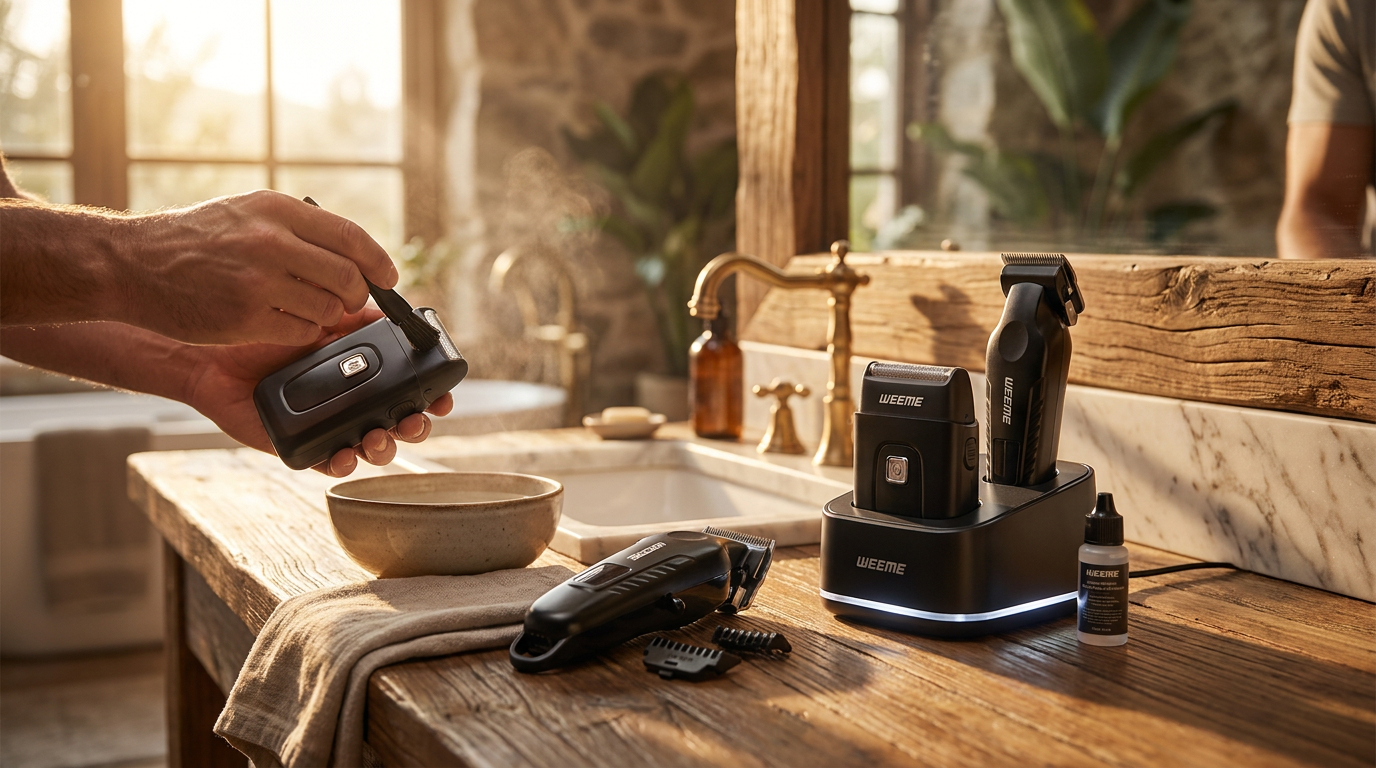 Which Men Electric Shaver cleaning method is most effective?