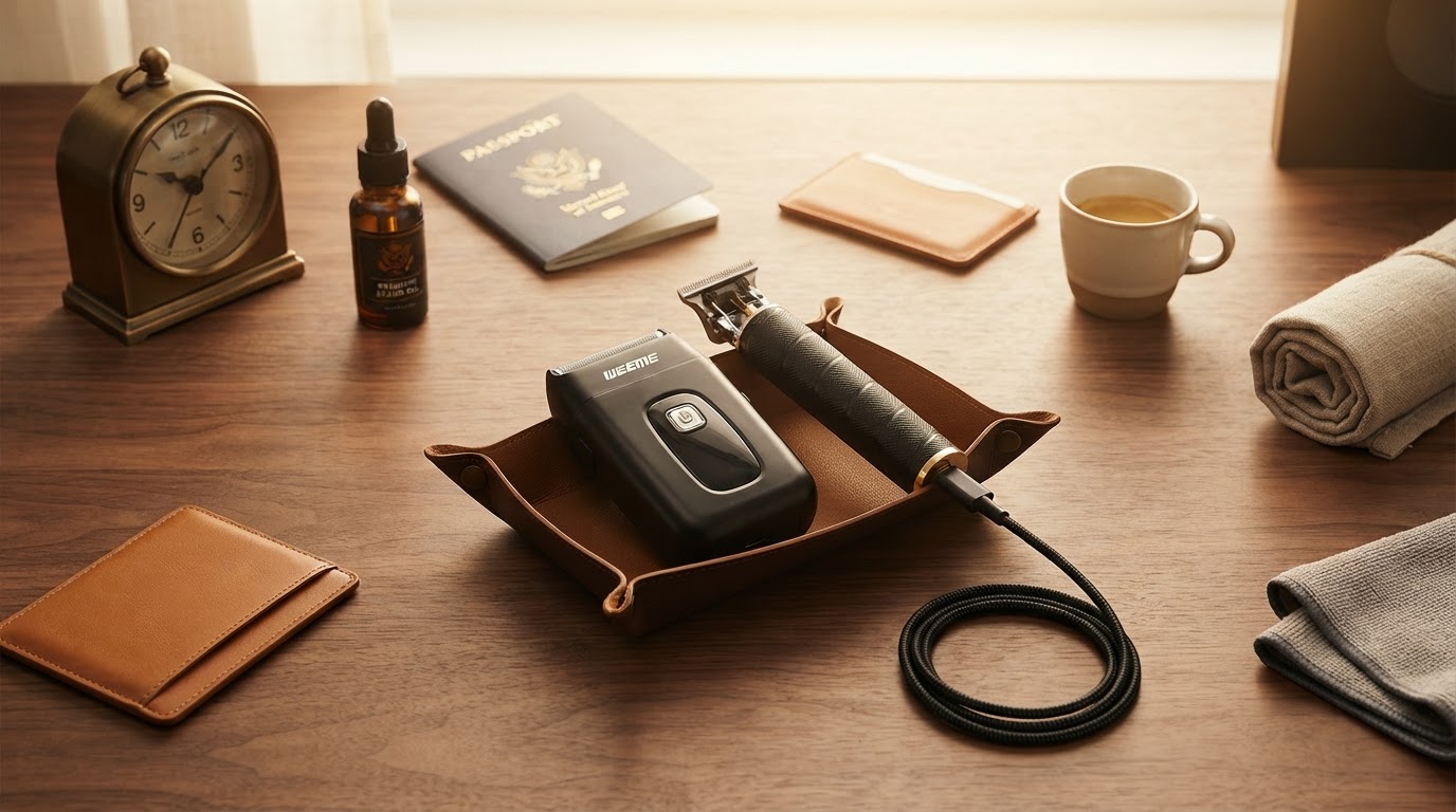 USB-C Charging for Men Electric Shaver Mobility