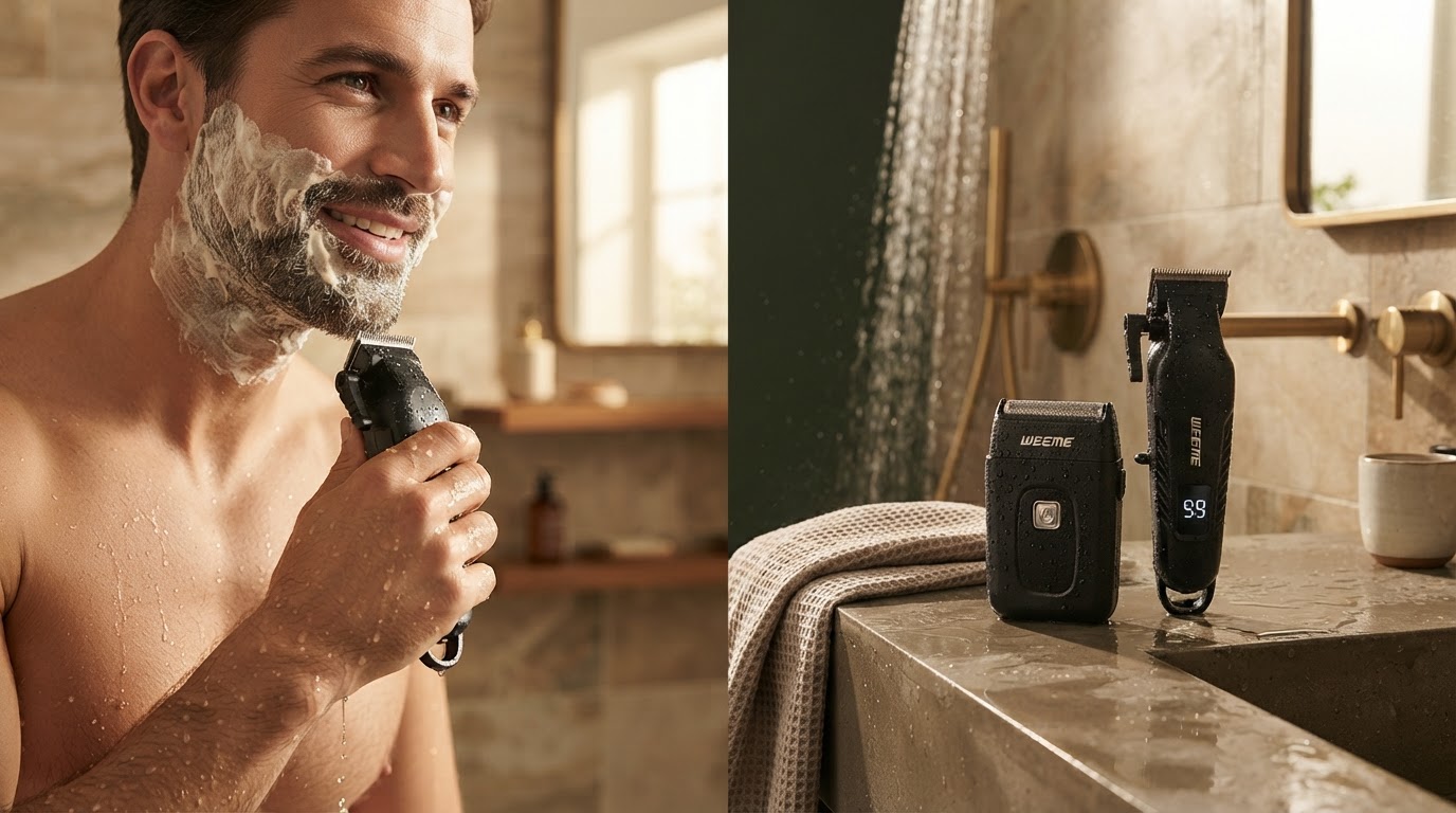 Is the Men Electric Shaver waterproof for shower use?