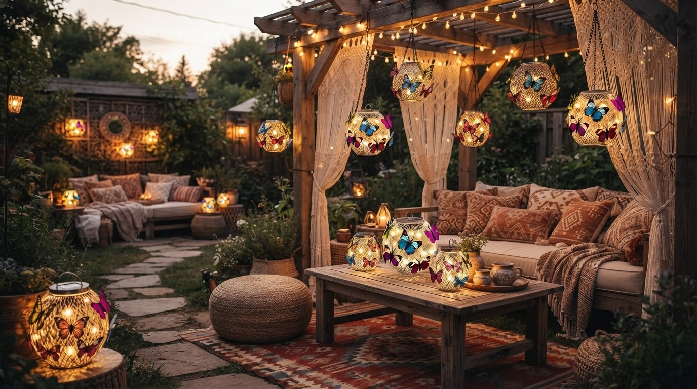 7 Creative Boho Outdoor Lighting Ideas for Cozy Backyards