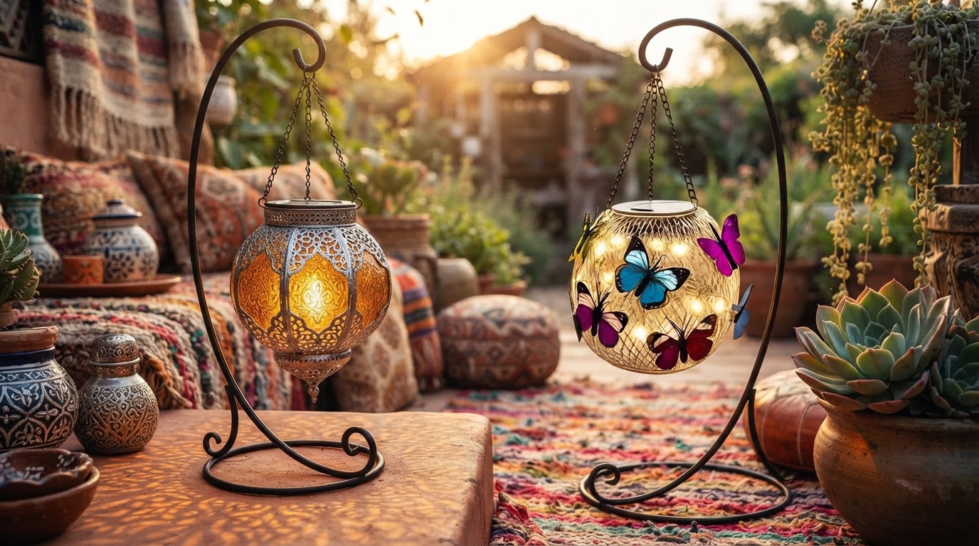 Choosing Authentic Boho Solar Moroccan Lanterns