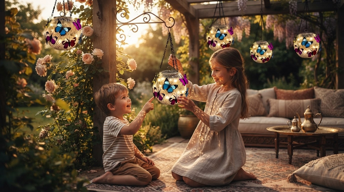 A 3-Axis Framework for Hanging Solar Moroccan Lanterns
