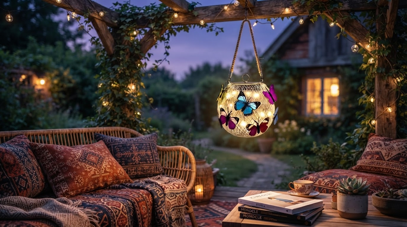 Integrating Solar Moroccan Lanterns into Boho Patios