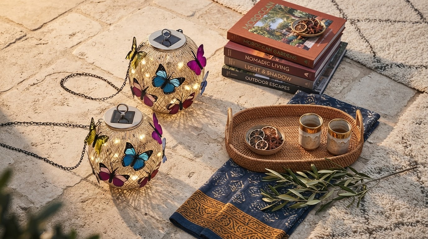 Scaling Patio Decor with Large Solar Moroccan Lanterns