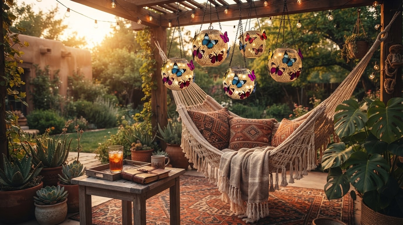 Solar Moroccan Lanterns for Boho Patio Lighting