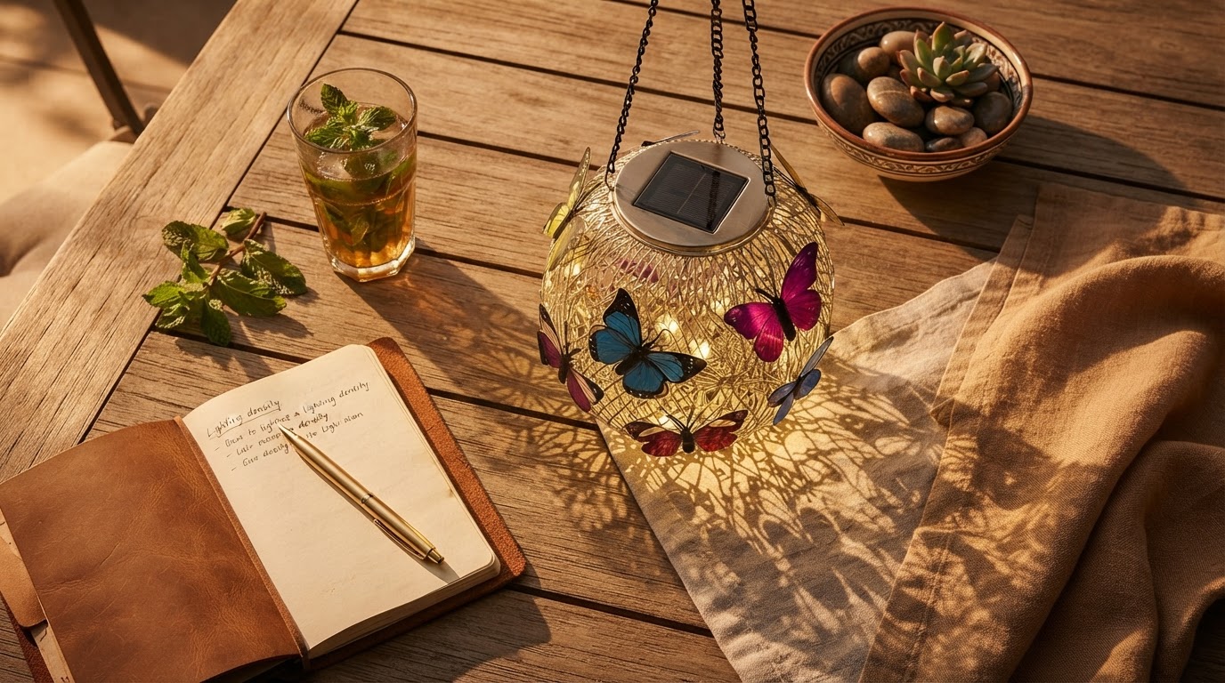 Solar Moroccan Lanterns for Dramatic Shadow Pattern Lighting