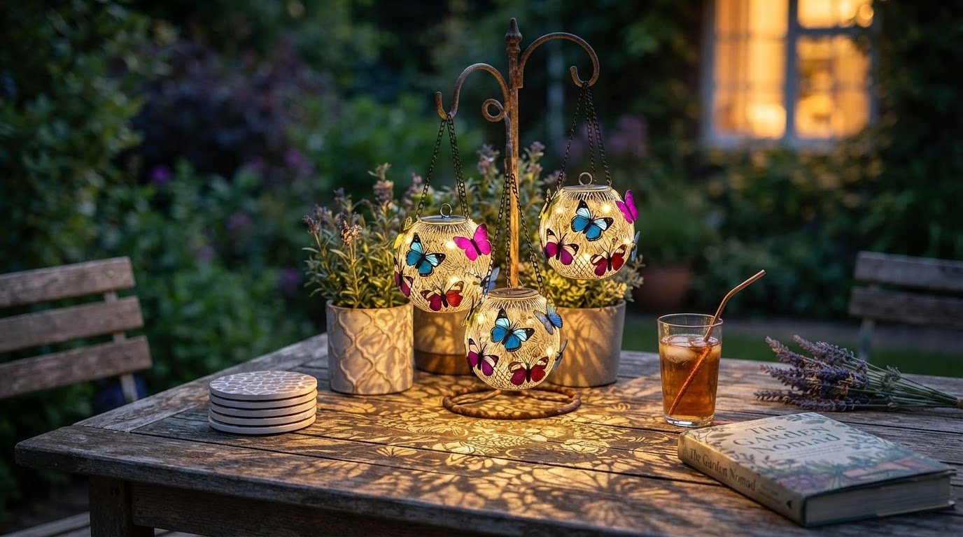 Solar Moroccan Lanterns for Projecting Intricate Shadows