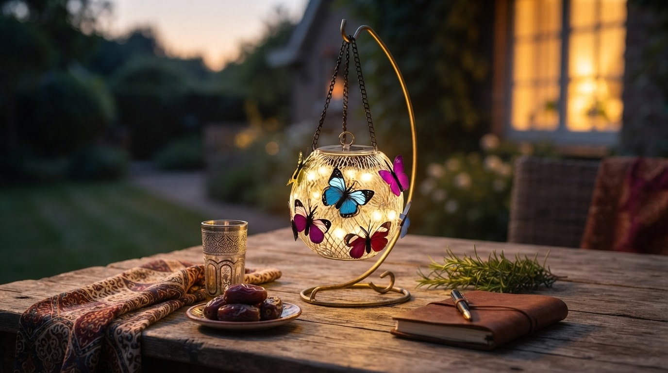 Solar Moroccan Lanterns for Ramadan Outdoor Lighting
