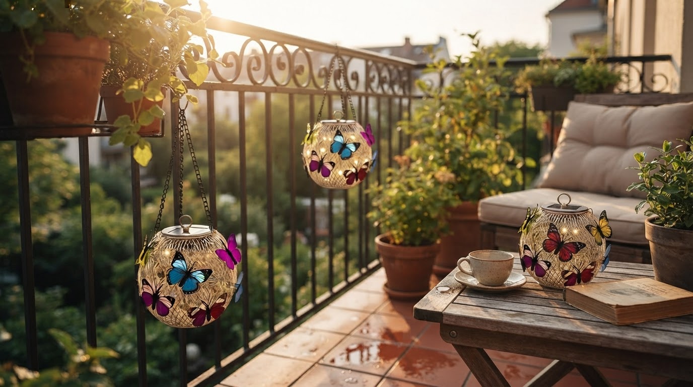 Are Solar Moroccan Lanterns waterproof for balcony use?