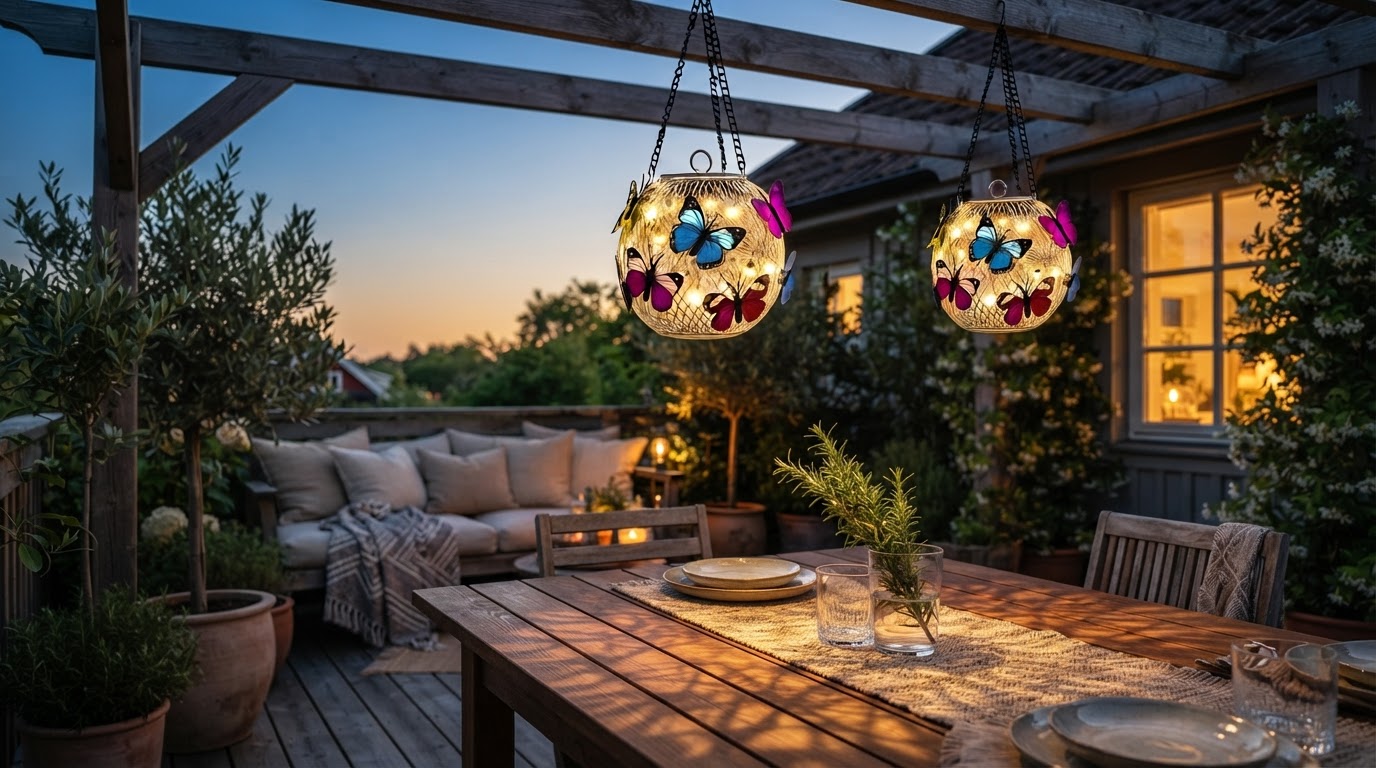 Weatherproof Solar Moroccan Lanterns for Pergola Design