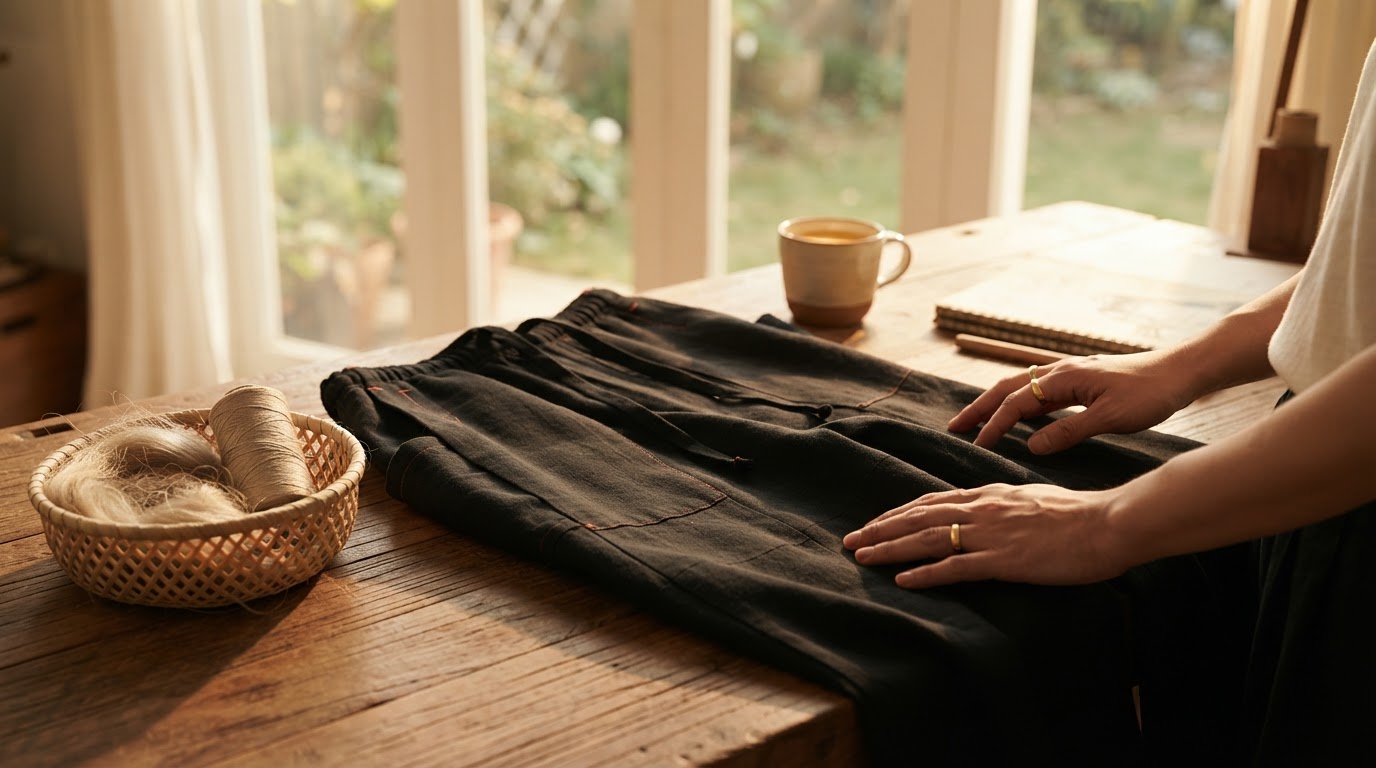 Are Flax Pleated Wide Pants With Drawstrings Sustainable?