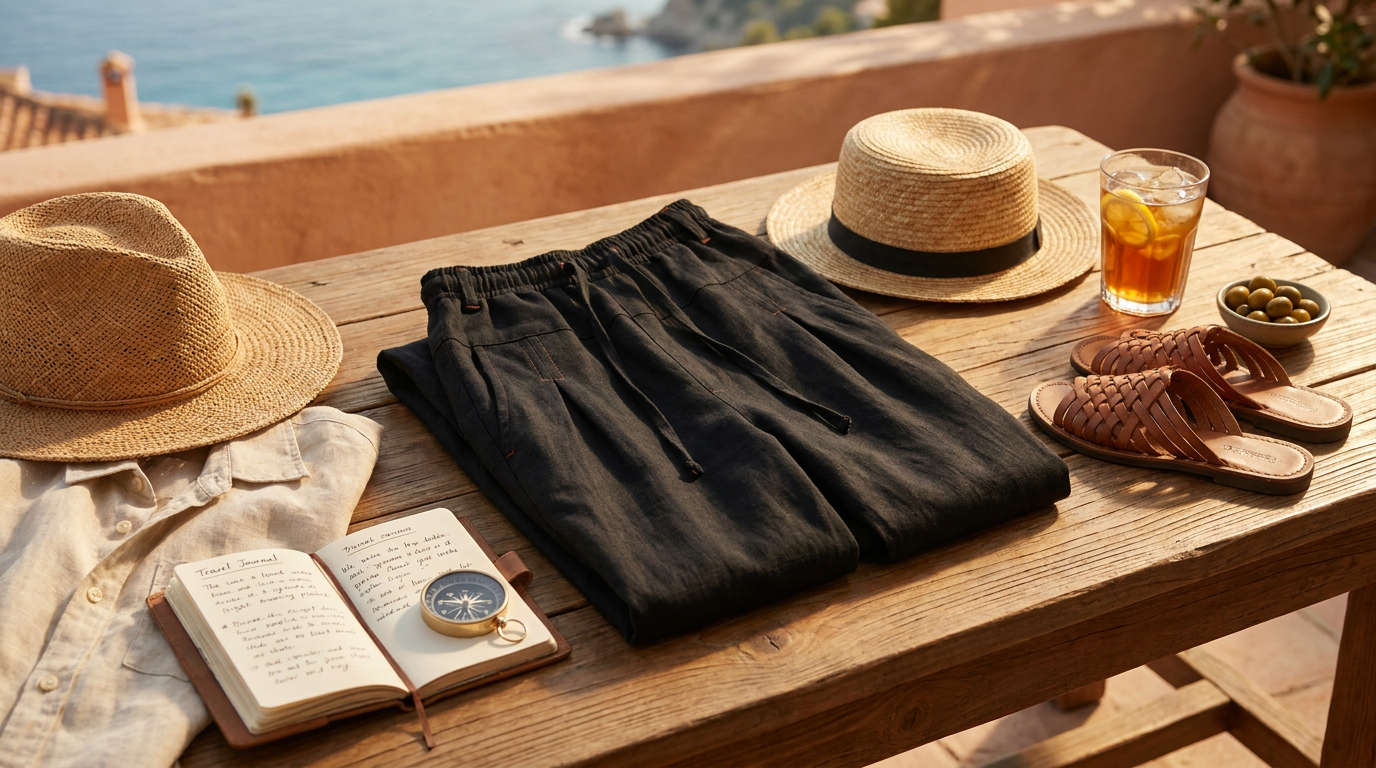 Optimizing Summer Comfort with Flax Pleated Wide Pants