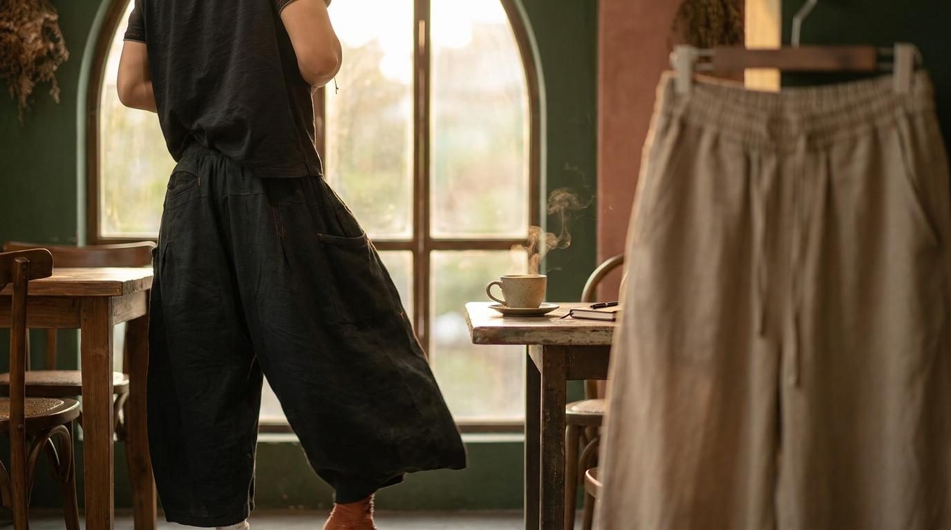 How do Flax Pleated Wide Pants With Drawstrings compare?