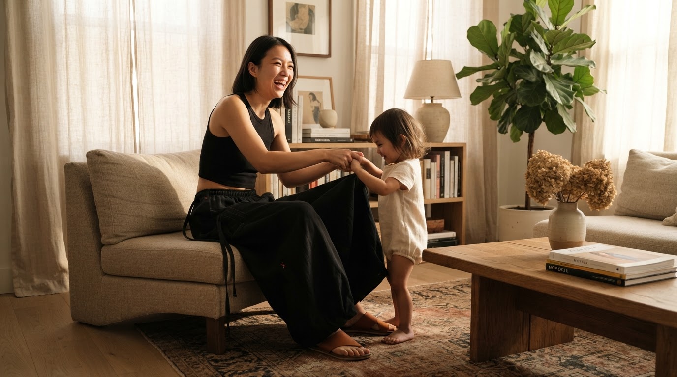 How to style Flax Pleated Wide Pants With Drawstrings?