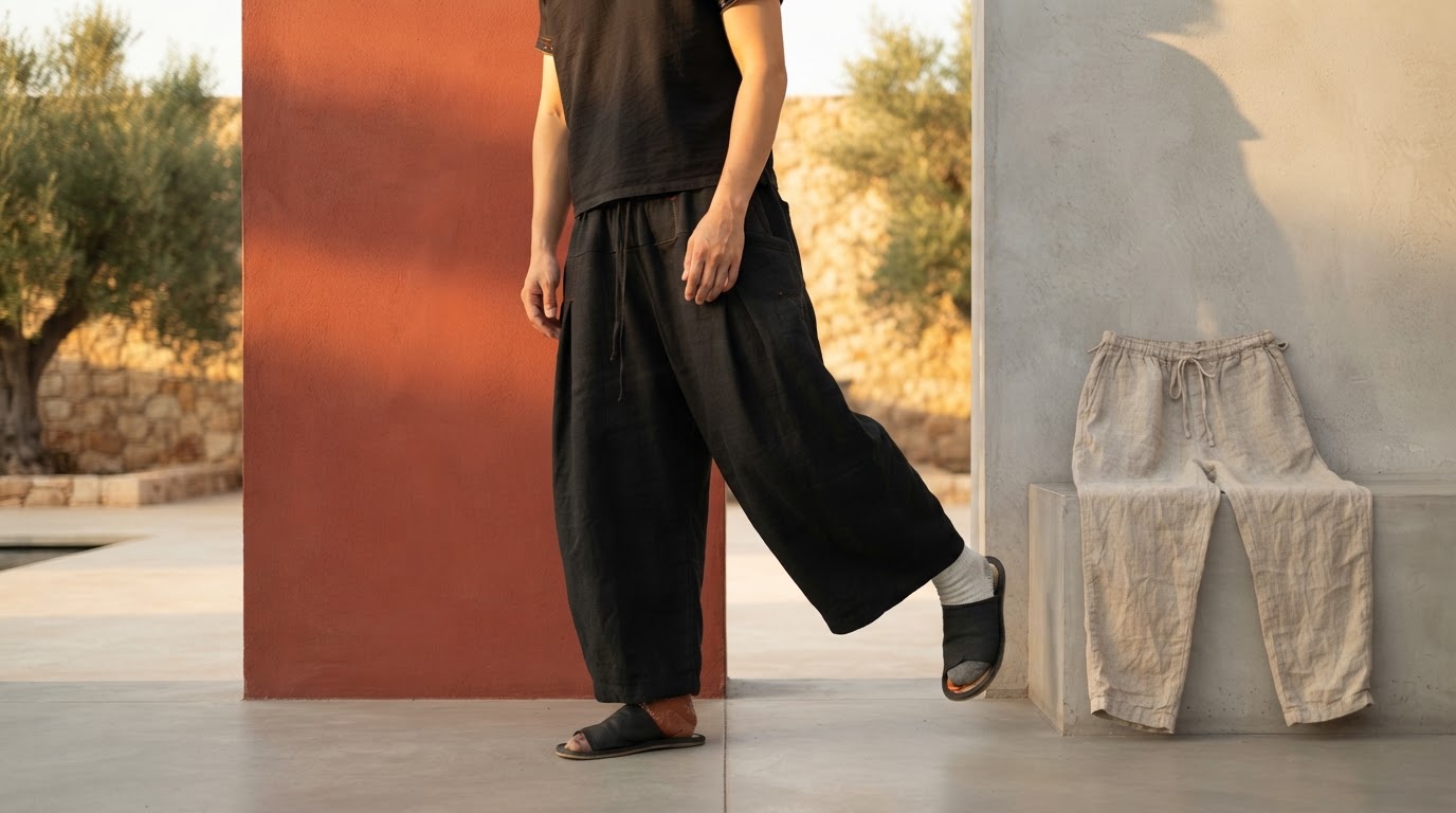 How do Flax Pleated Wide Pants With Drawstrings compare?