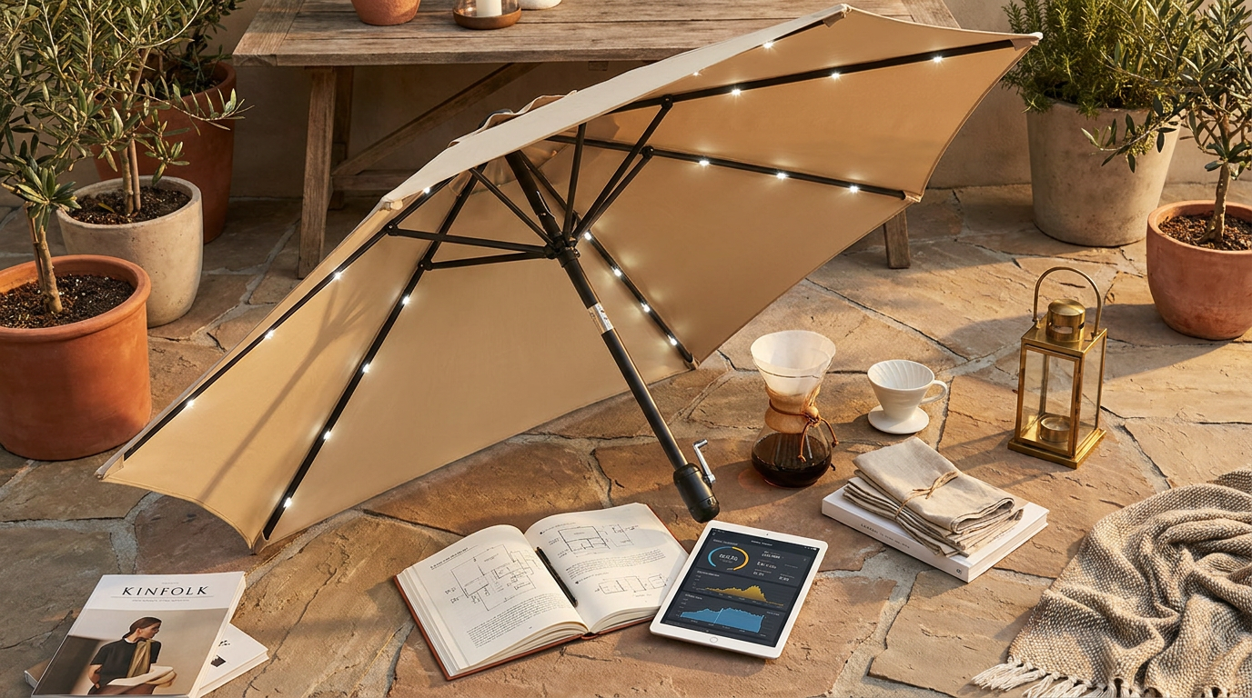 Optimizing Solar Lights Umbrella Utility for Patios
