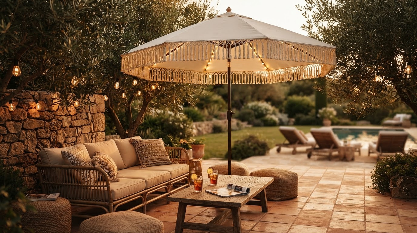 Solar Lights Umbrella Market Shift and Fringe Tassel Trends
