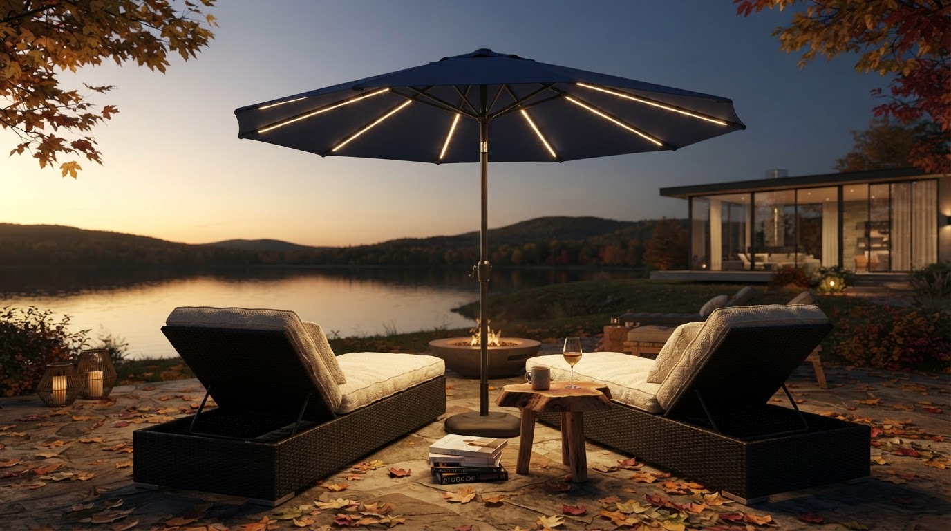 Sonkuki Cantilever Sale Joins Solar Lights Umbrella Lineup