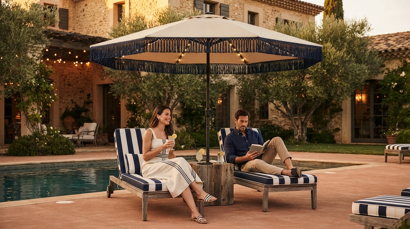Tassel Umbrellas Trend as Solar Lights Umbrella Debuts