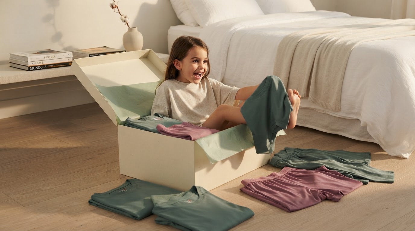 How do I style a minimalist Boxy Pajama sleep set?