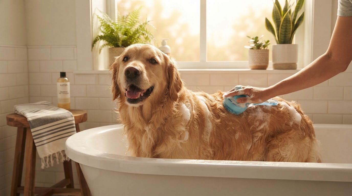Can a Pet Shampoo Brush replace a dog deshedding tool?