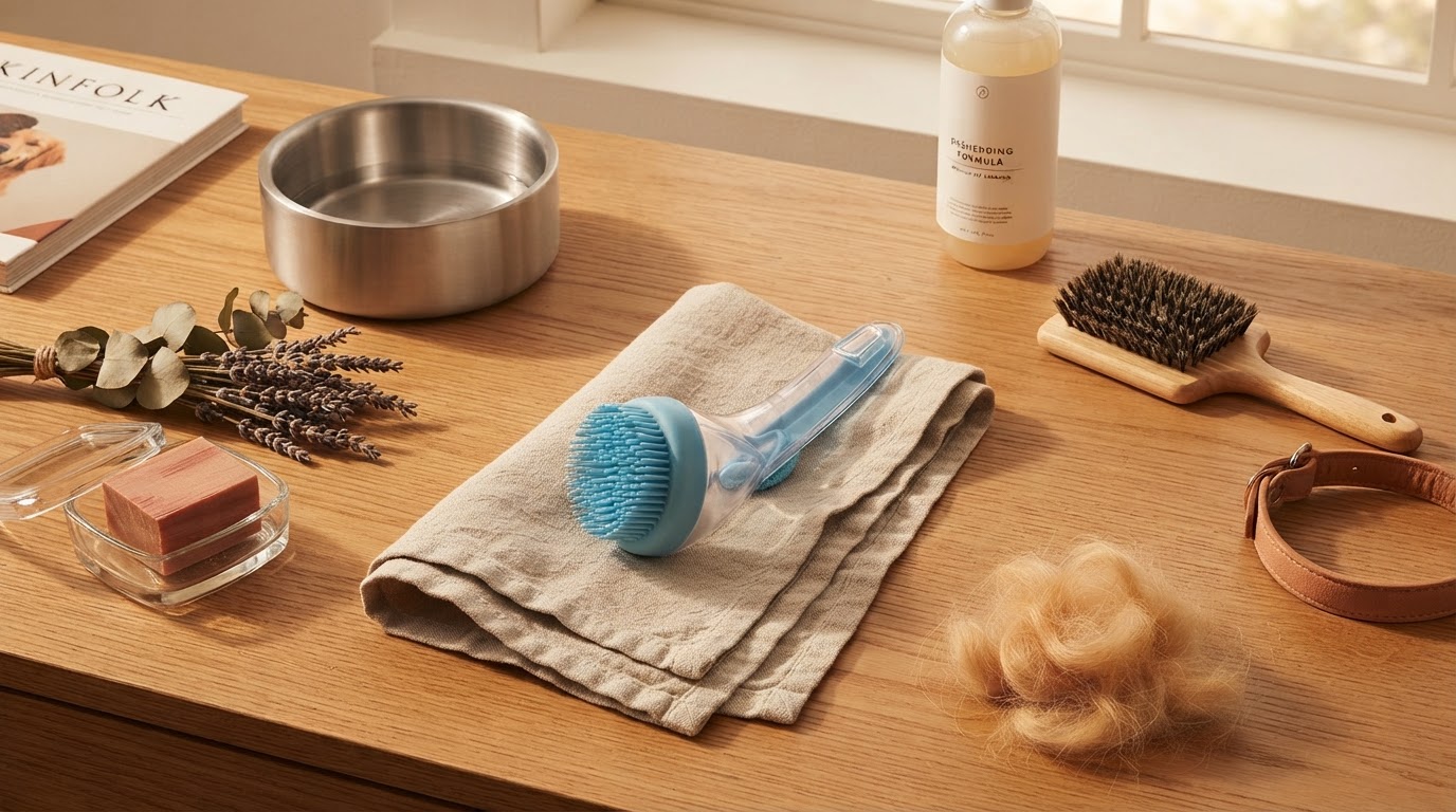 Applying Pet Shampoo Brush Tech to Dog Deshedding