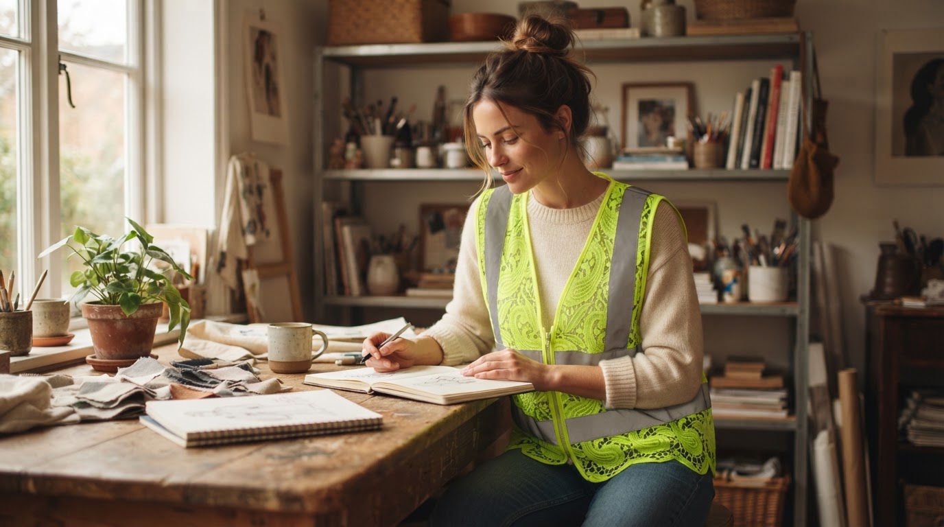 Can a Lace Reflective Vest With Zipper be aesthetic?