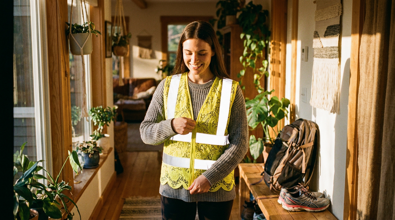 Can a Lace Reflective Vest With Zipper be aesthetic?