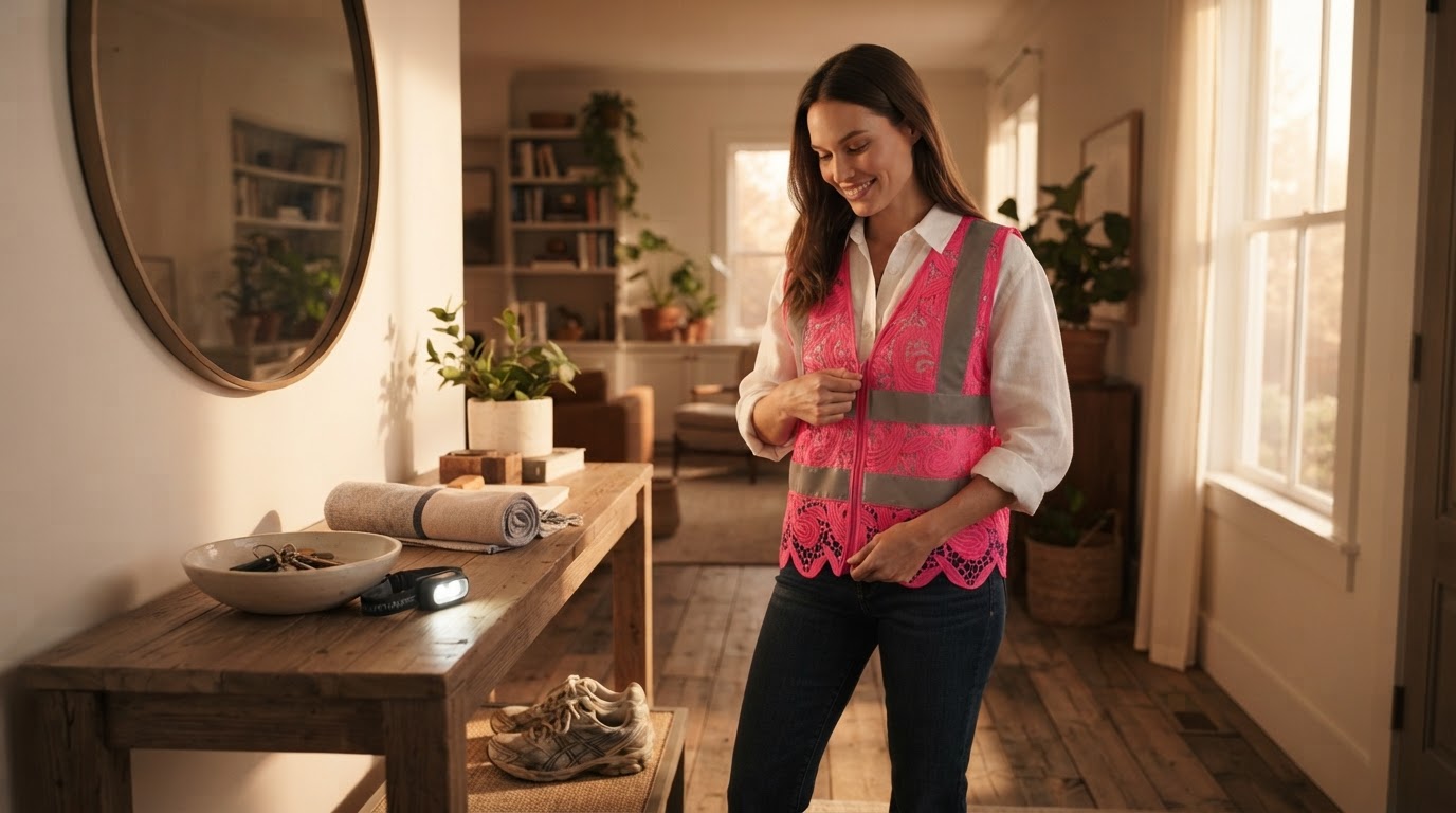 Why choose the Lace Reflective Vest With Zipper for visibility?