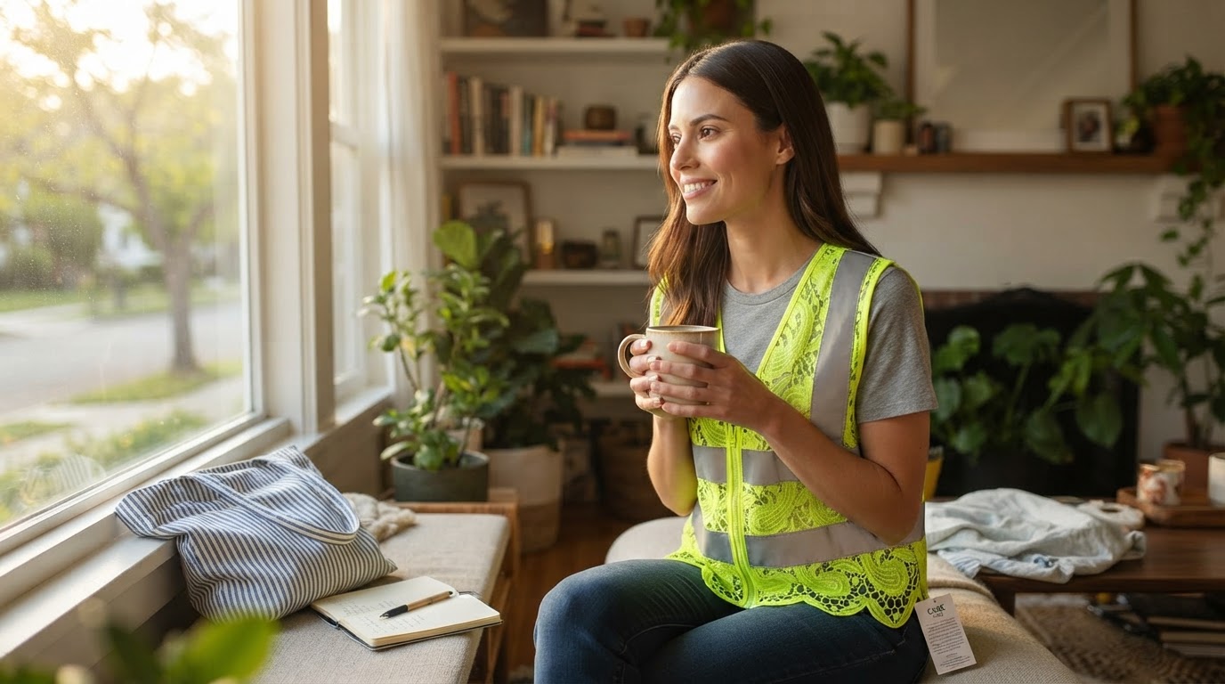 What makes a Lace Reflective Vest With Zipper effective?
