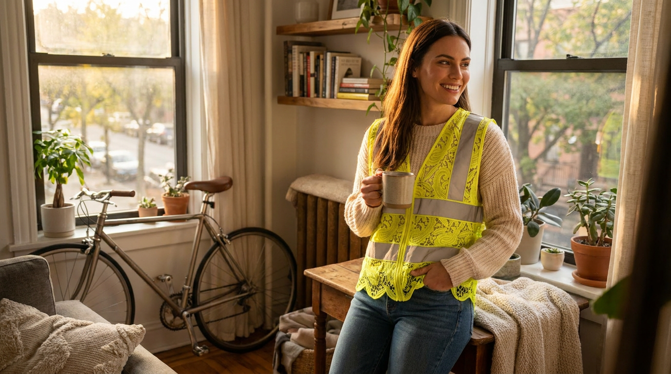 Why choose a Lace Reflective Vest With Zipper for fashion?