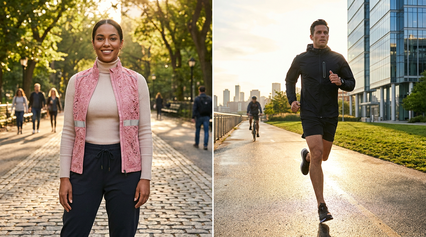 Lace Reflective Vest With Zipper vs. Performance Outerwear