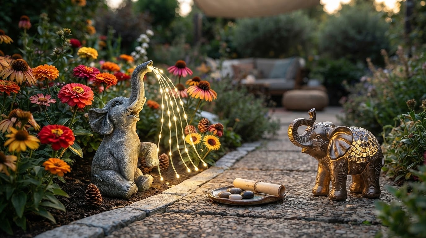 Choosing the Lucky Elephant Solar Light Outdoor