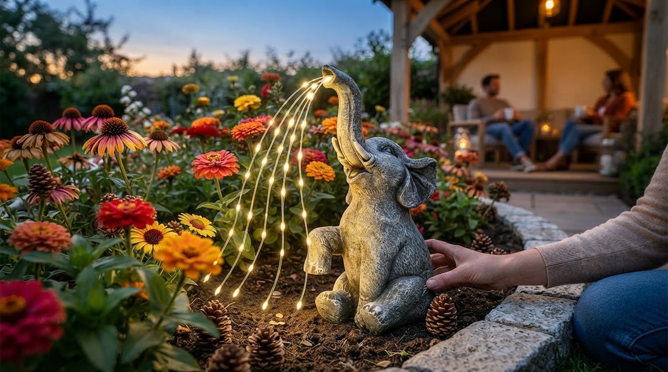 Is Solar Elephant Light the right choice for garden gifts?